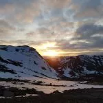 Honningsvag avond uitzicht